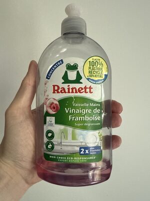 Liquide vaisselle vinaigre de framboises (Rainett)